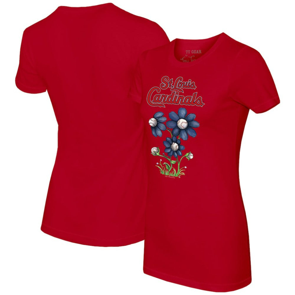 St. Louis Cardinals Tiny Turnip Women's Blooming Baseballs T-Shirt for sale