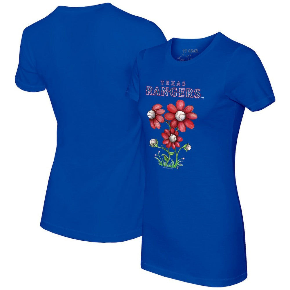 Texas Rangers Tiny Turnip Women's Blooming Baseballs T-Shirt Online