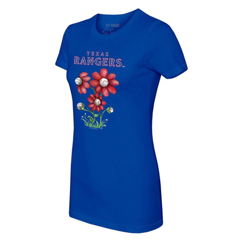 Texas Rangers Tiny Turnip Women's Blooming Baseballs T-Shirt Online
