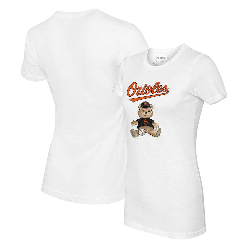Baltimore Orioles Tiny Turnip Women's Teddy Boy T-Shirt Sale