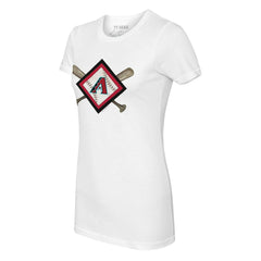 Arizona Diamondbacks Tiny Turnip Women's Diamond Cross Bats T-Shirt Clearance