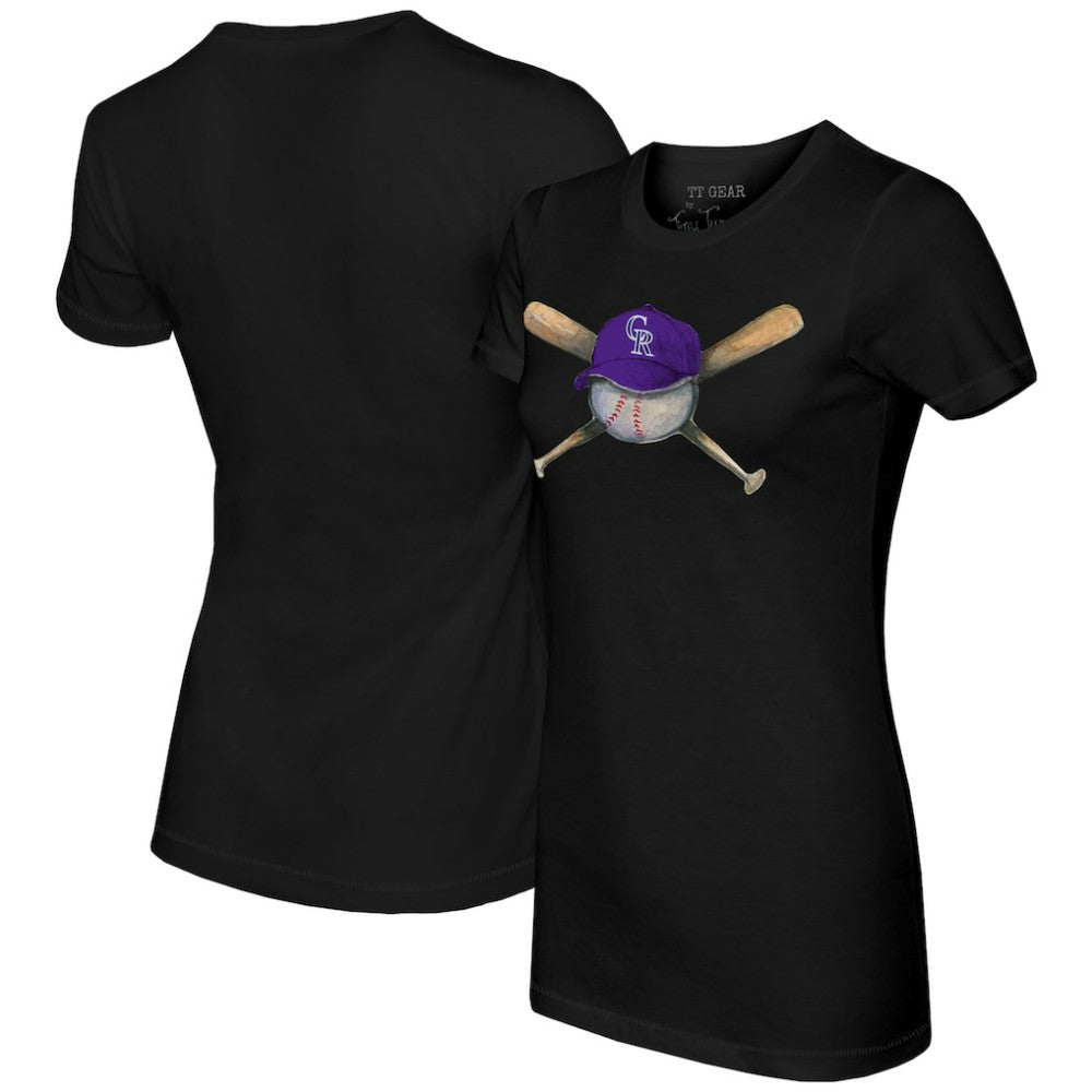 Colorado Rockies Tiny Turnip Women's Hat Crossbats T-Shirt Clearance
