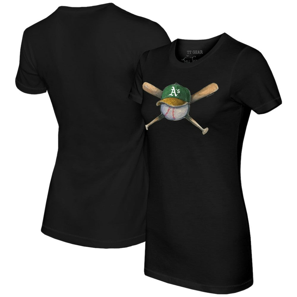 Athletics Tiny Turnip Women's Hat Crossbats T-Shirt discount