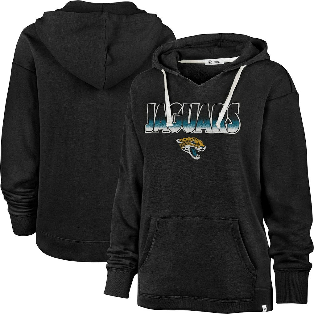 Jacksonville Jaguars '47 Women's Color Rise Kennedy Pullover Hoodie Black - 47 brand