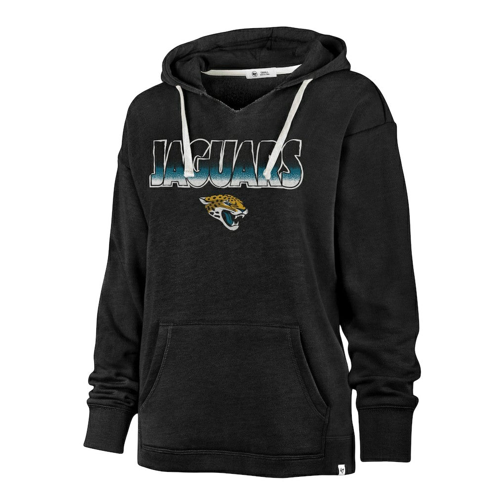 Jacksonville Jaguars '47 Women's Color Rise Kennedy Pullover Hoodie Black - 47 brand