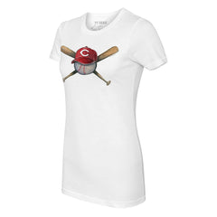 Cincinnati Reds Tiny Turnip Women's Hat Crossbats T-Shirt Sale