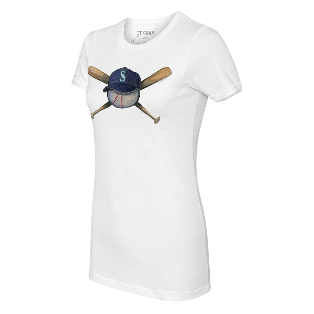 Seattle Mariners Tiny Turnip Women's Hat Crossbats T-Shirt Lifestyle
