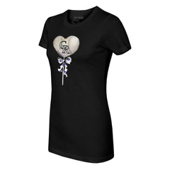 Colorado Rockies Tiny Turnip Women's Heart Lolly T-Shirt Clearance