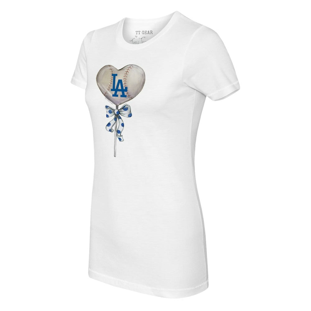 Los Angeles Dodgers Tiny Turnip Women's Heart Lolly T-Shirt Lifestyle