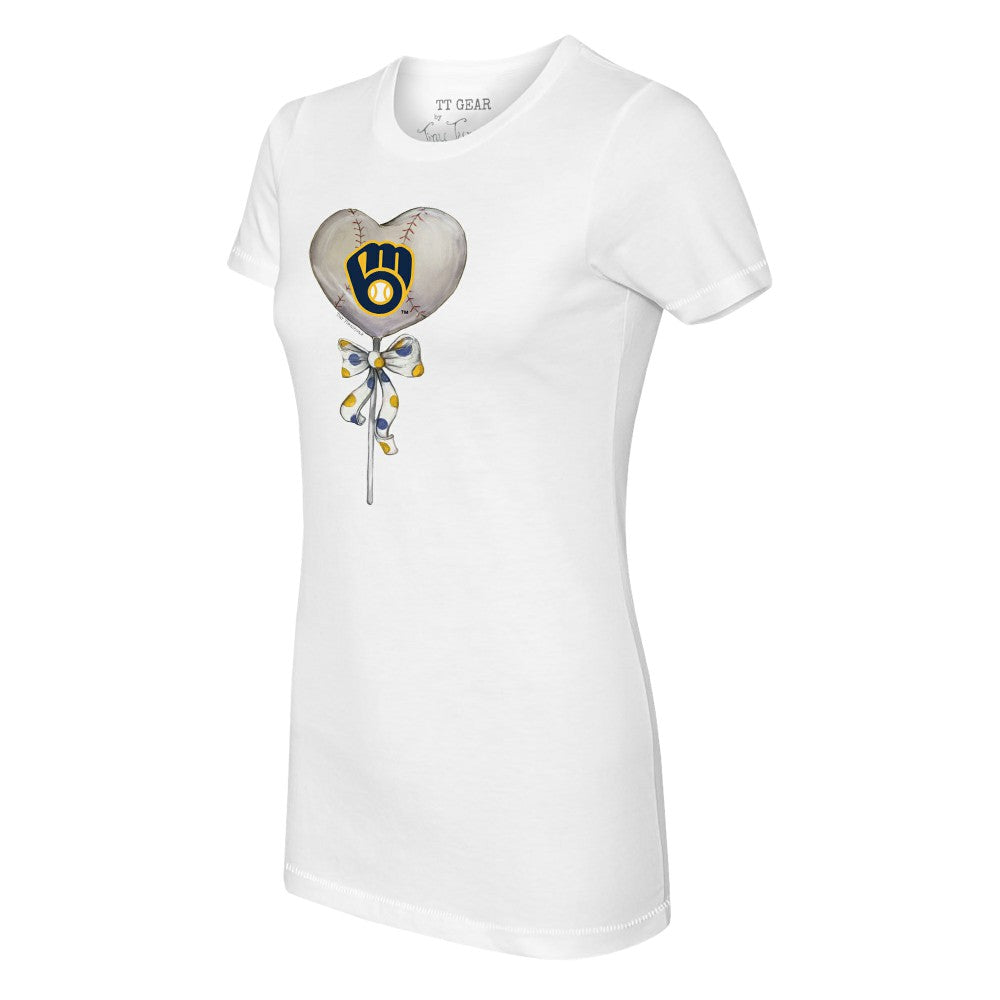 Milwaukee Brewers Tiny Turnip Women's Heart Lolly T-Shirt Near Me