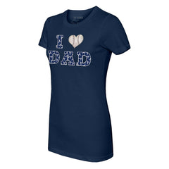 Atlanta Braves Tiny Turnip Women's I Love Dad T-Shirt Lifestyle