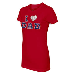 Boston Red Sox Tiny Turnip Women's I Love Dad T-Shirt for sale