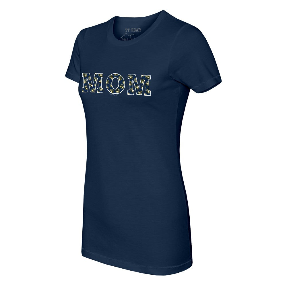 Milwaukee Brewers Tiny Turnip Women's Logo Mom T-Shirt On Sale