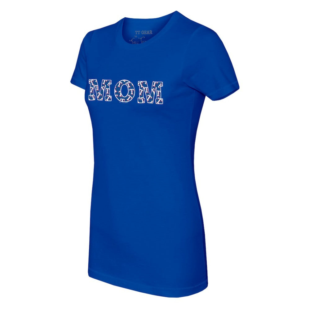 Texas Rangers Tiny Turnip Women's Logo Mom T-Shirt Sale