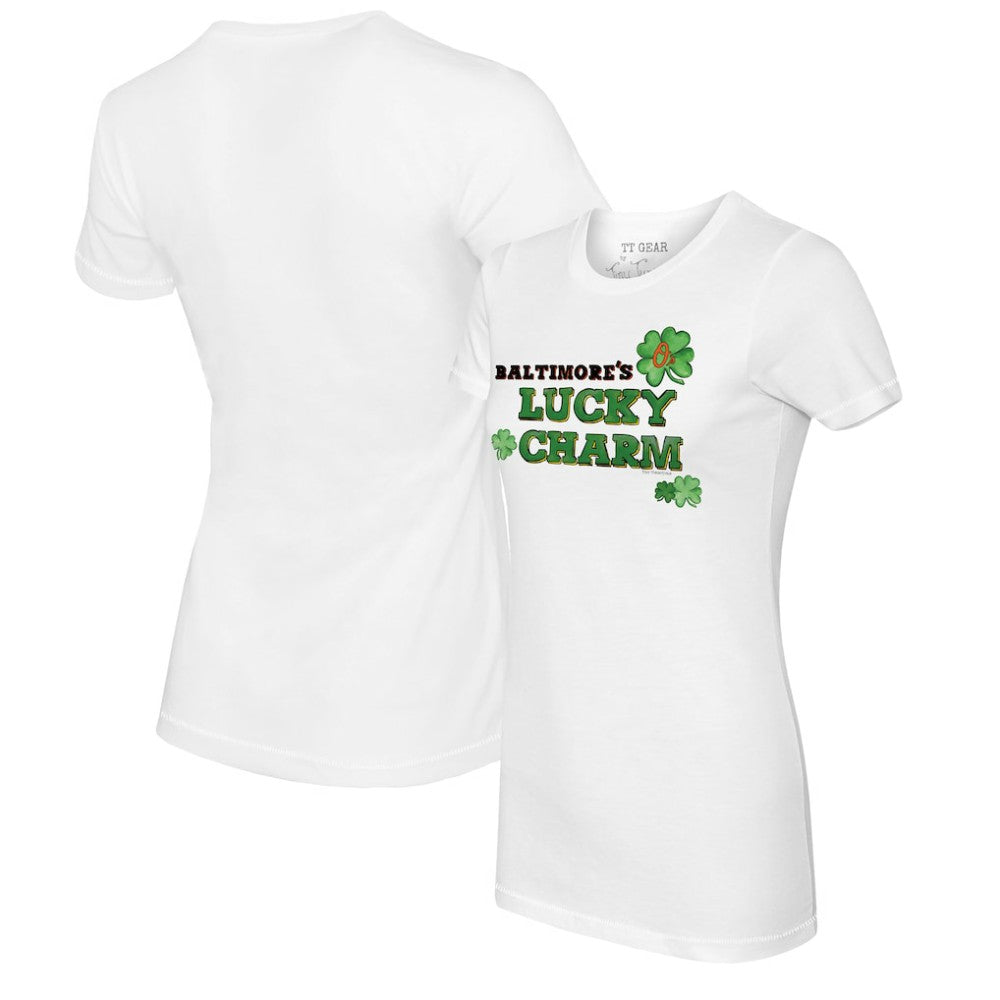Baltimore Orioles Tiny Turnip Women's Lucky Charm T-Shirt Clearance