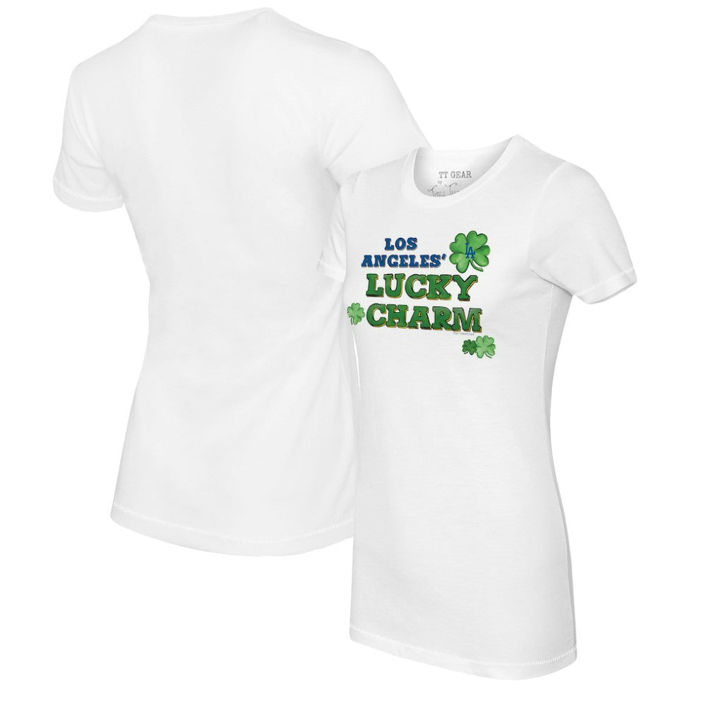 Los Angeles Dodgers Tiny Turnip Women's Lucky Charm T-Shirt Sale