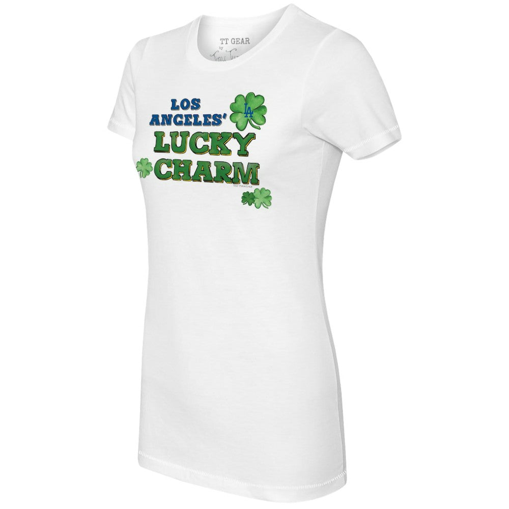 Los Angeles Dodgers Tiny Turnip Women's Lucky Charm T-Shirt Sale