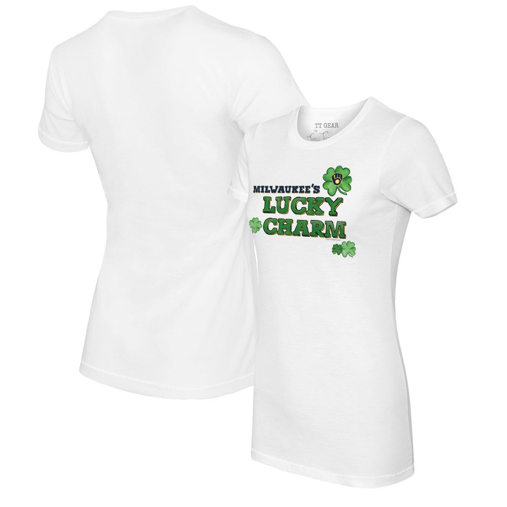 Milwaukee Brewers Tiny Turnip Women's Lucky Charm T-Shirt Sale