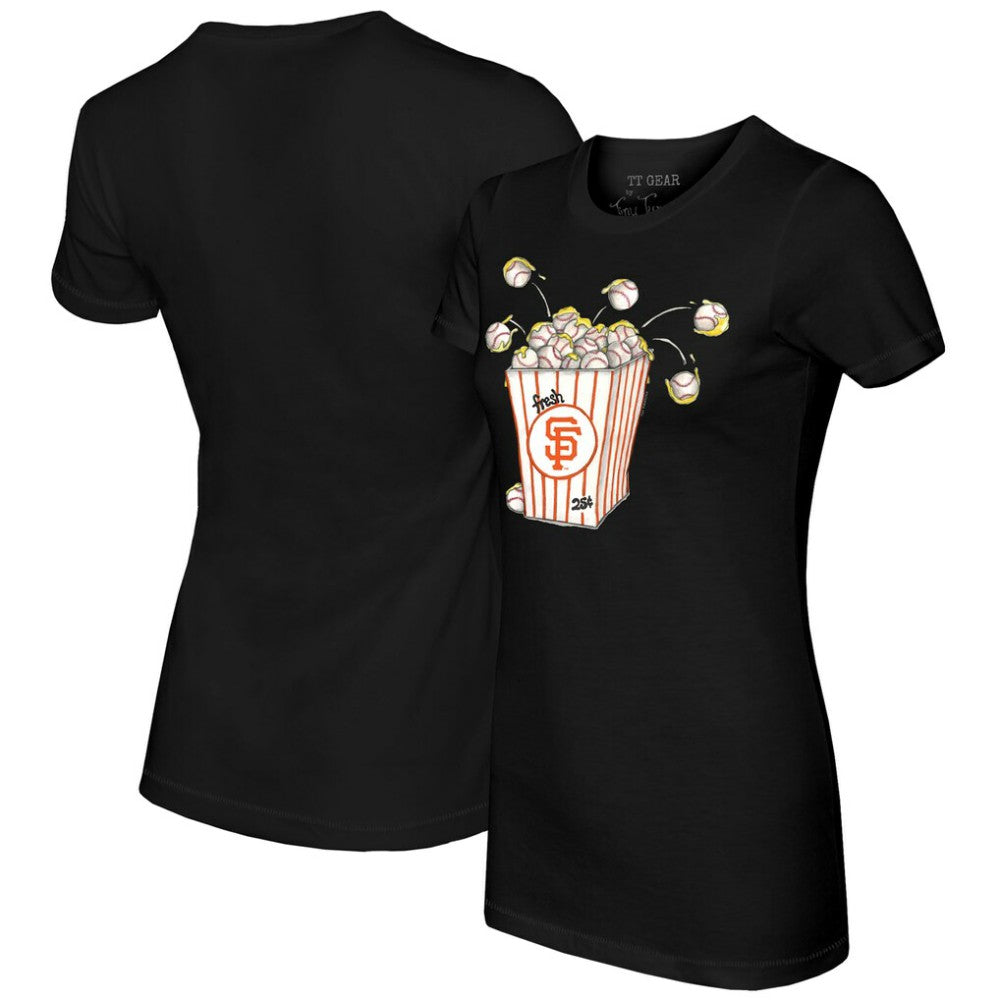 San Francisco Giants Tiny Turnip Women's Popcorn T-Shirt On Sale