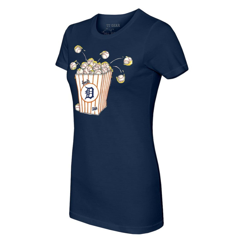 Detroit Tigers Tiny Turnip Women's Popcorn T-Shirt Clearance