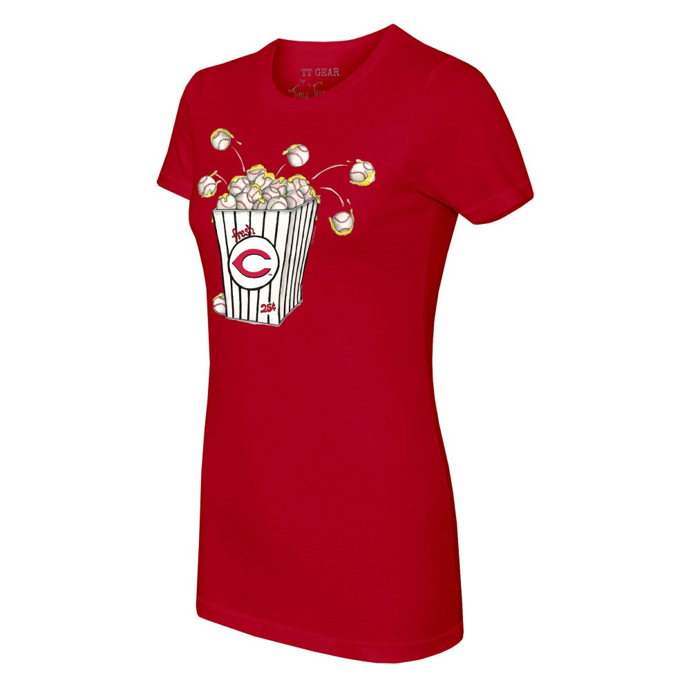 Cincinnati Reds Tiny Turnip Women's Popcorn T-Shirt discount