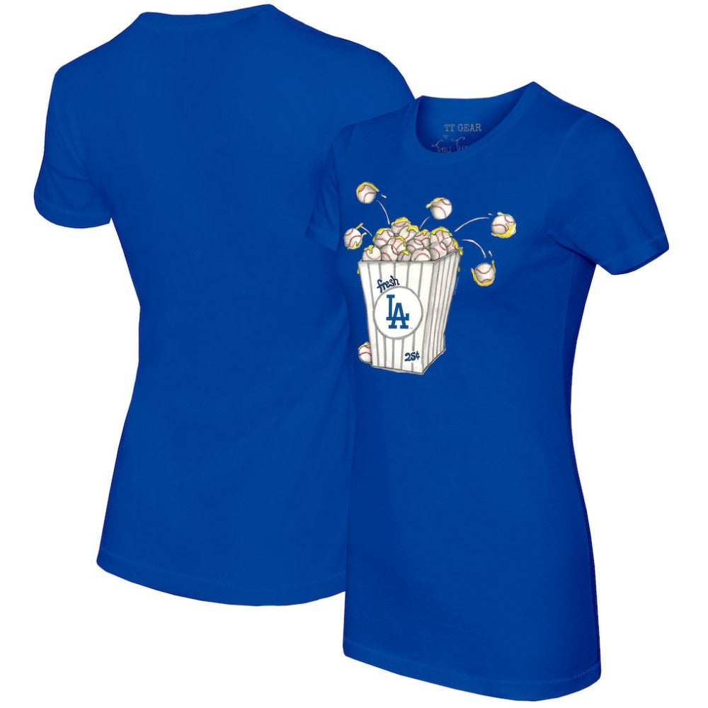 Los Angeles Dodgers Tiny Turnip Women's Popcorn T-Shirt for sale