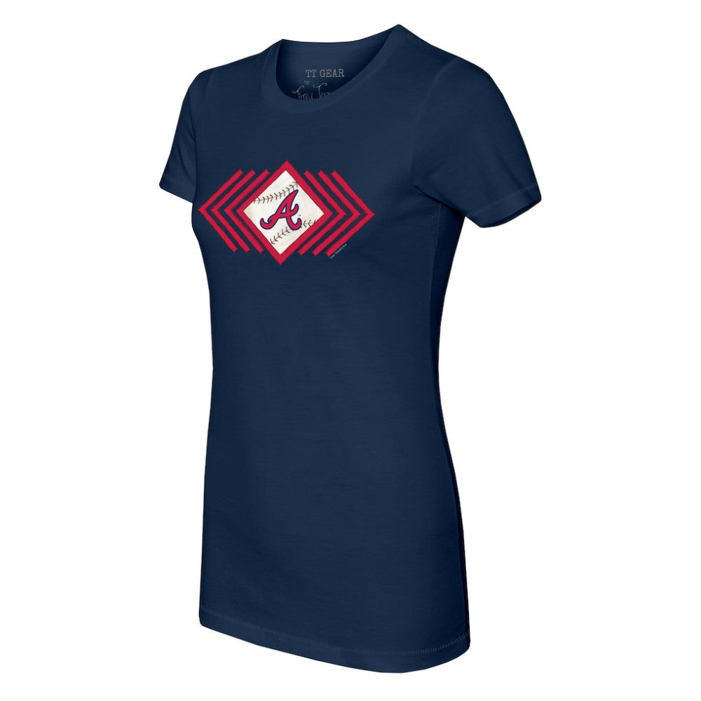 Atlanta Braves Tiny Turnip Women's Prism Arrows T-Shirt On Sale