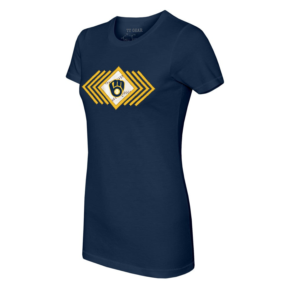 Milwaukee Brewers Tiny Turnip Women's Prism Arrows T-Shirt for sale