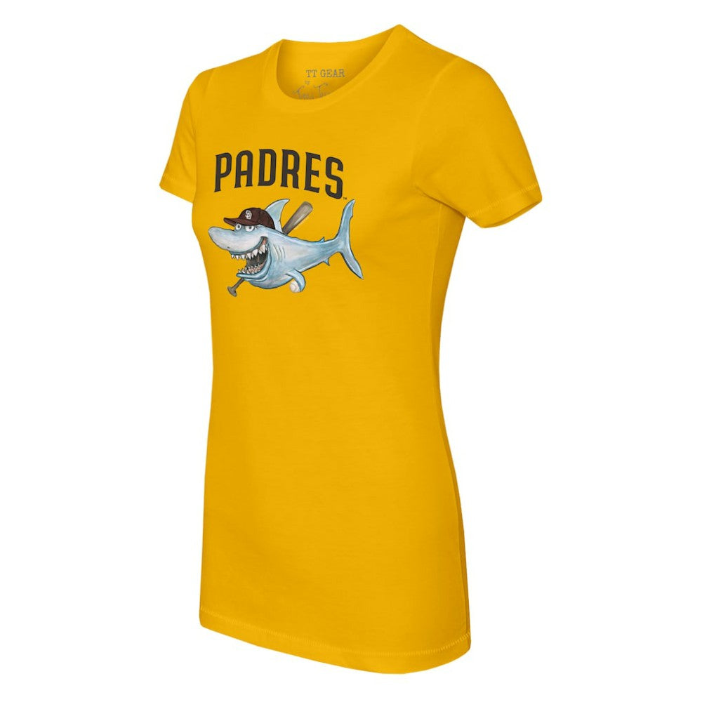San Diego Padres Tiny Turnip Women's Shark T-Shirt On Sale