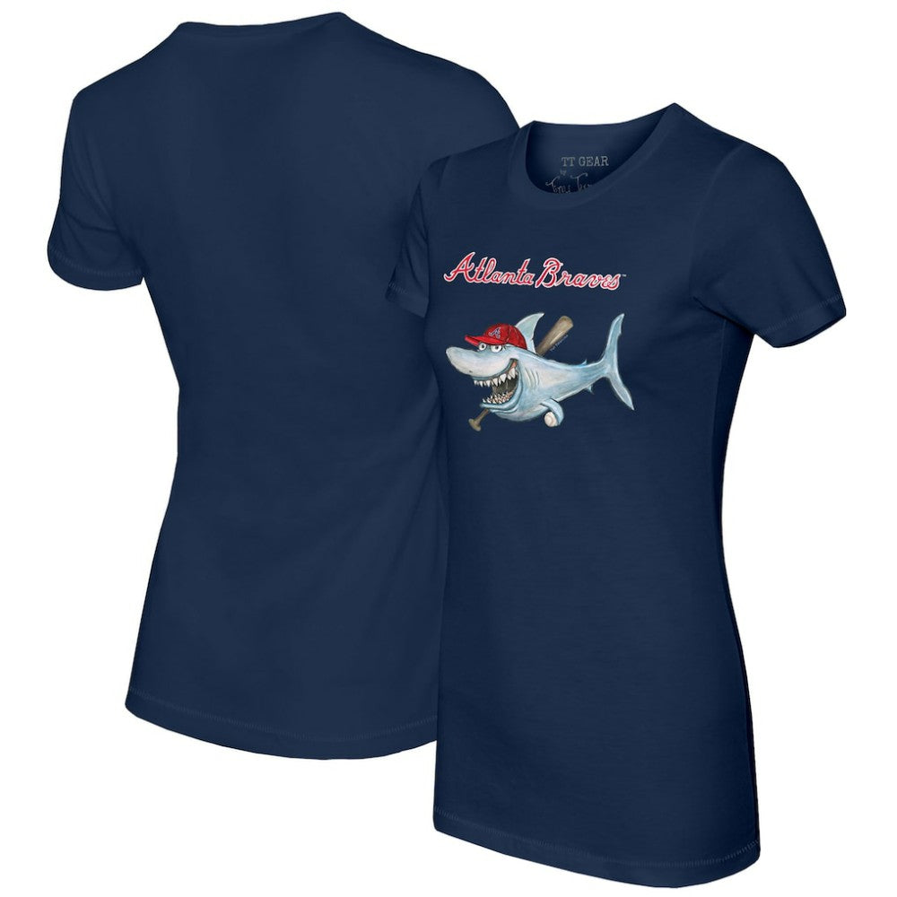 Atlanta Braves Tiny Turnip Women's Shark T-Shirt for sale