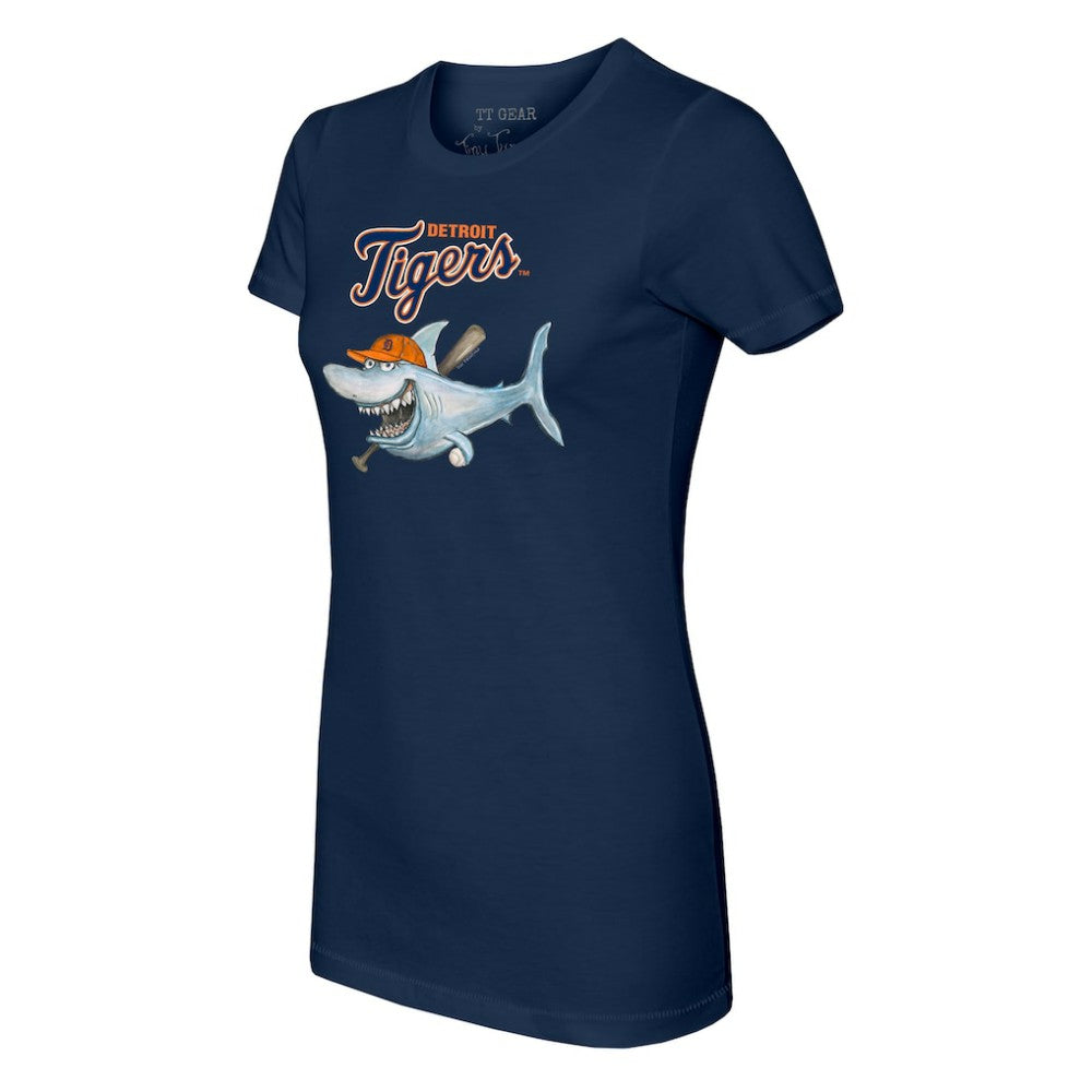 Detroit Tigers Tiny Turnip Women's Shark T-Shirt for sale