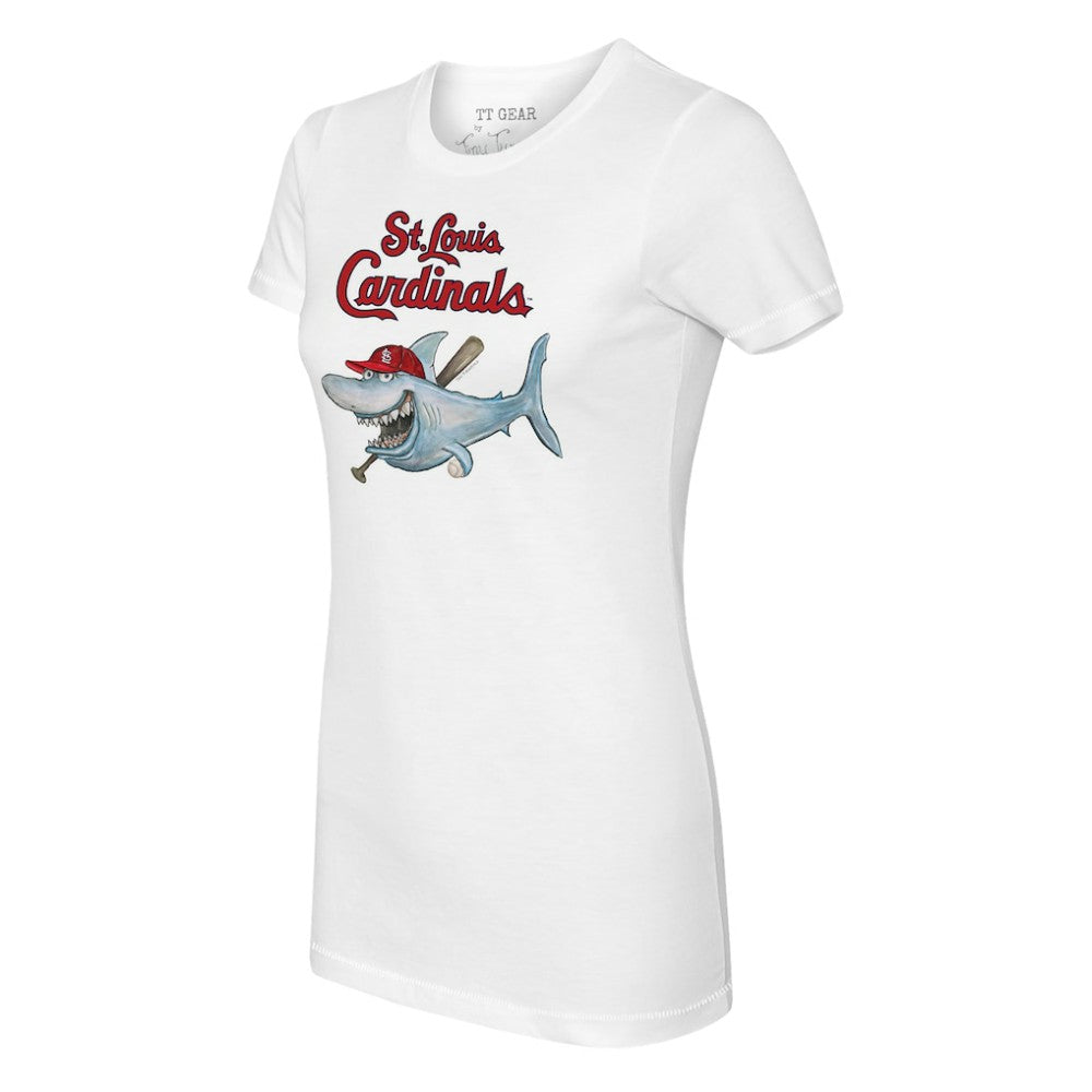 St. Louis Cardinals Tiny Turnip Women's Shark Logo T-Shirt Online