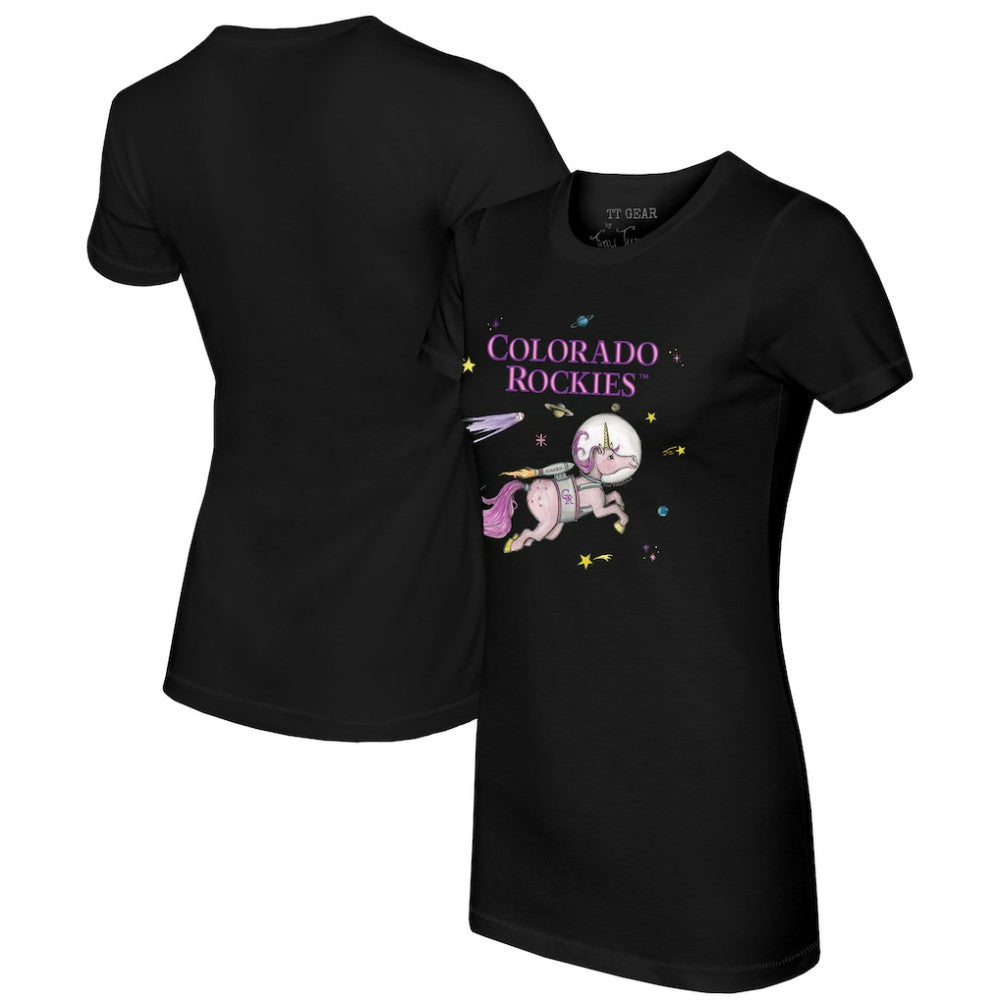 Colorado Rockies Tiny Turnip Women's Space Unicorn T-Shirt Sale