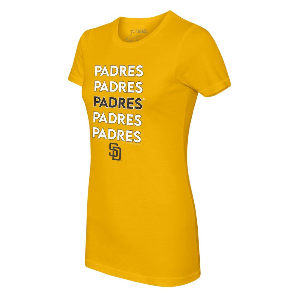 San Diego Padres Tiny Turnip Women's Stacked T-Shirt Clearance