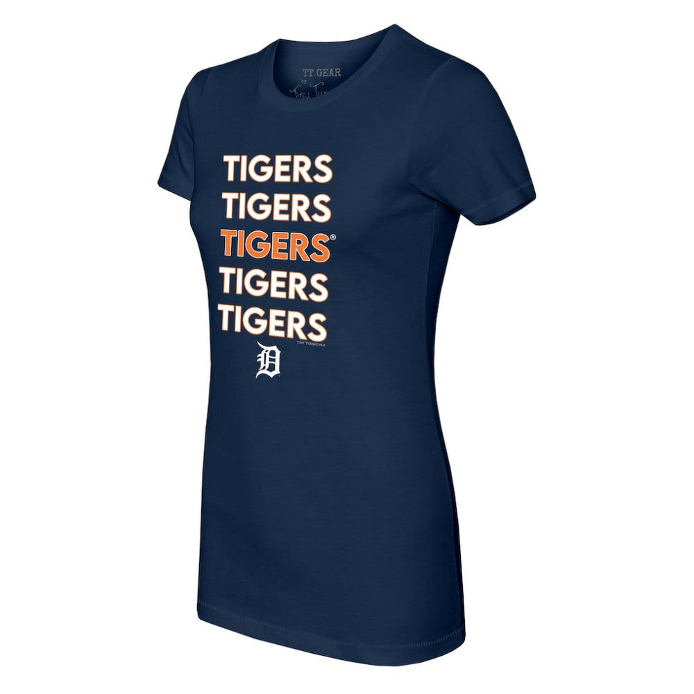 Detroit Tigers Tiny Turnip Women's Stacked T-Shirt On Sale
