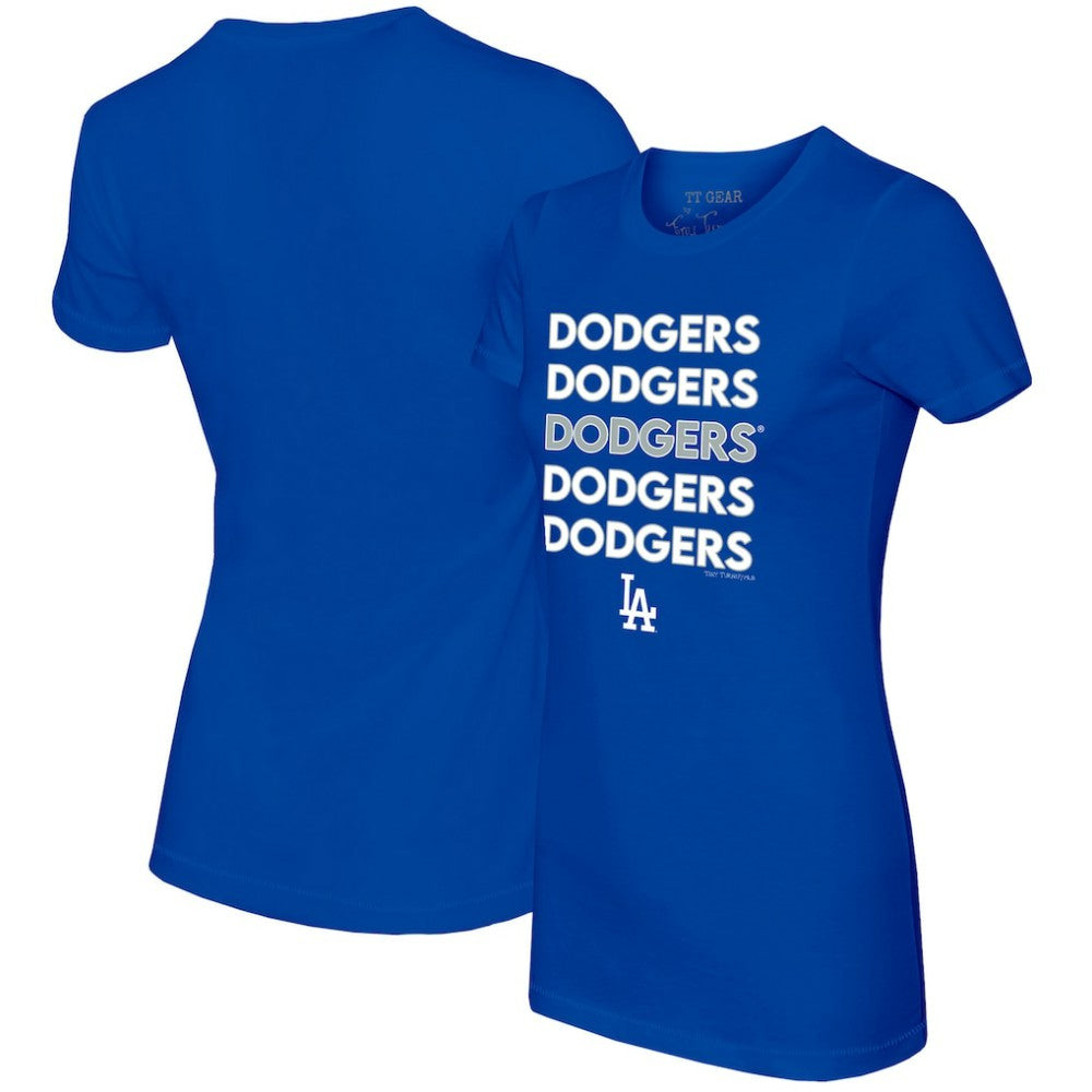 Los Angeles Dodgers Tiny Turnip Women's Stacked T-Shirt Lifestyle