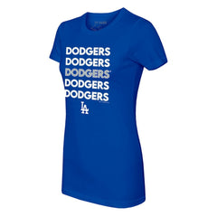 Los Angeles Dodgers Tiny Turnip Women's Stacked T-Shirt Lifestyle