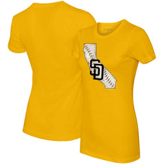 San Diego Padres Tiny Turnip Women's State Outline T-Shirt Lifestyle