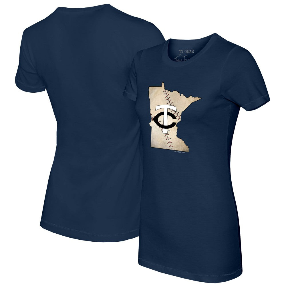 Minnesota Twins Tiny Turnip Women's State Outline T-Shirt for sale
