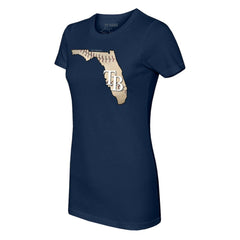 Tampa Bay Rays Tiny Turnip Women's State Outline T-Shirt discount