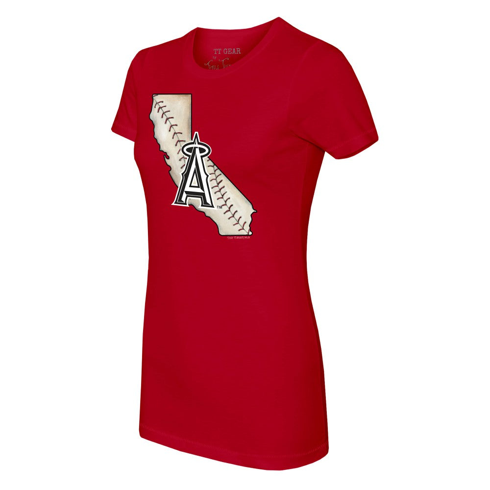 Los Angeles Angels Tiny Turnip Women's State Outline T-Shirt Near Me