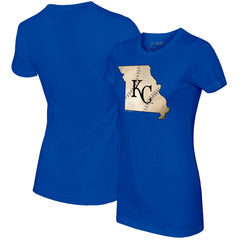Kansas City Royals Tiny Turnip Women's State Outline T-Shirt Sale