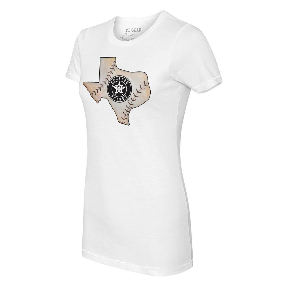 Houston Astros Tiny Turnip Women's State Outline T-Shirt On Sale