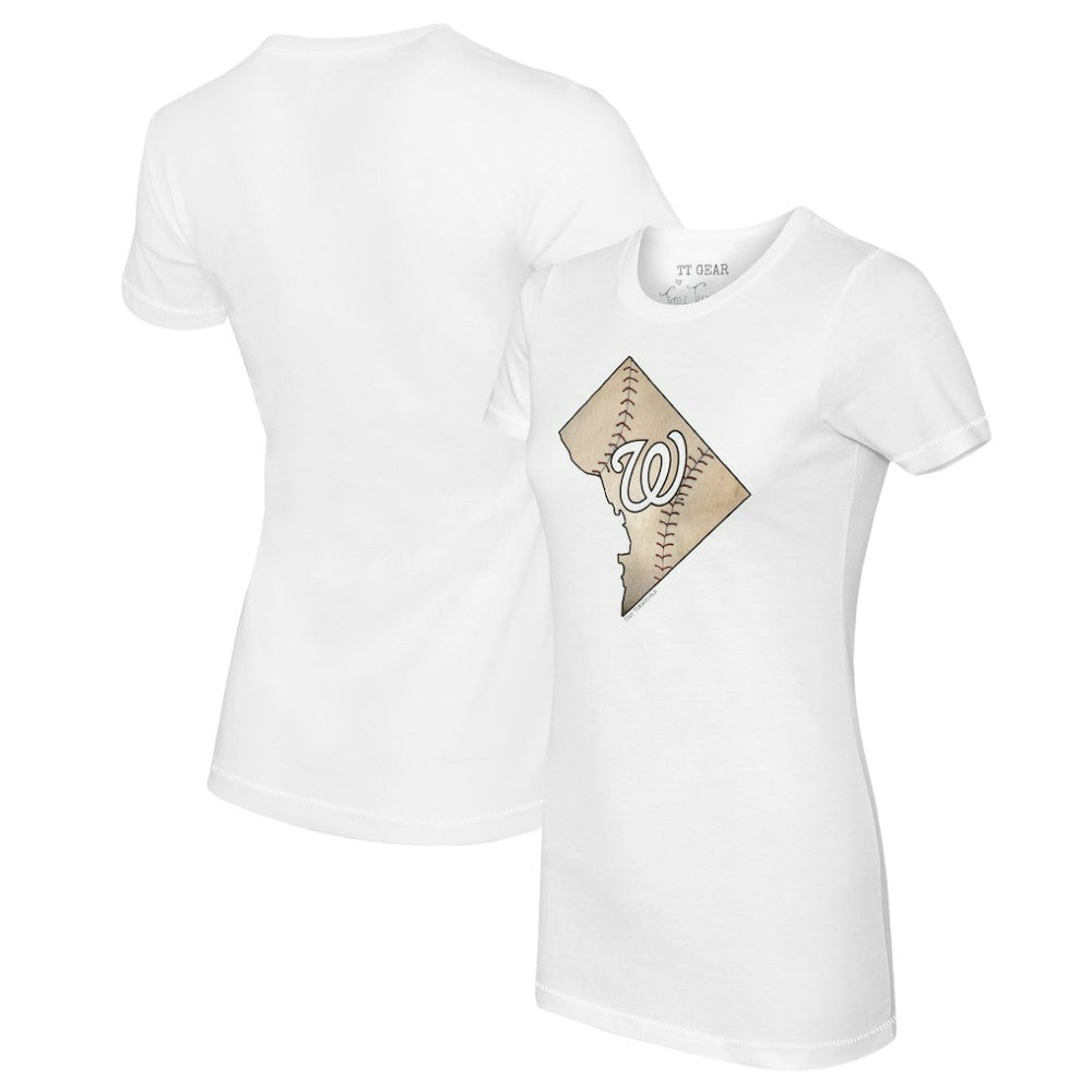 Washington Nationals Tiny Turnip Women's State Outline T-Shirt discount