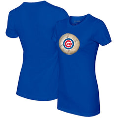 Chicago Cubs Tiny Turnip Women's Stitched Baseball T-Shirt Lifestyle