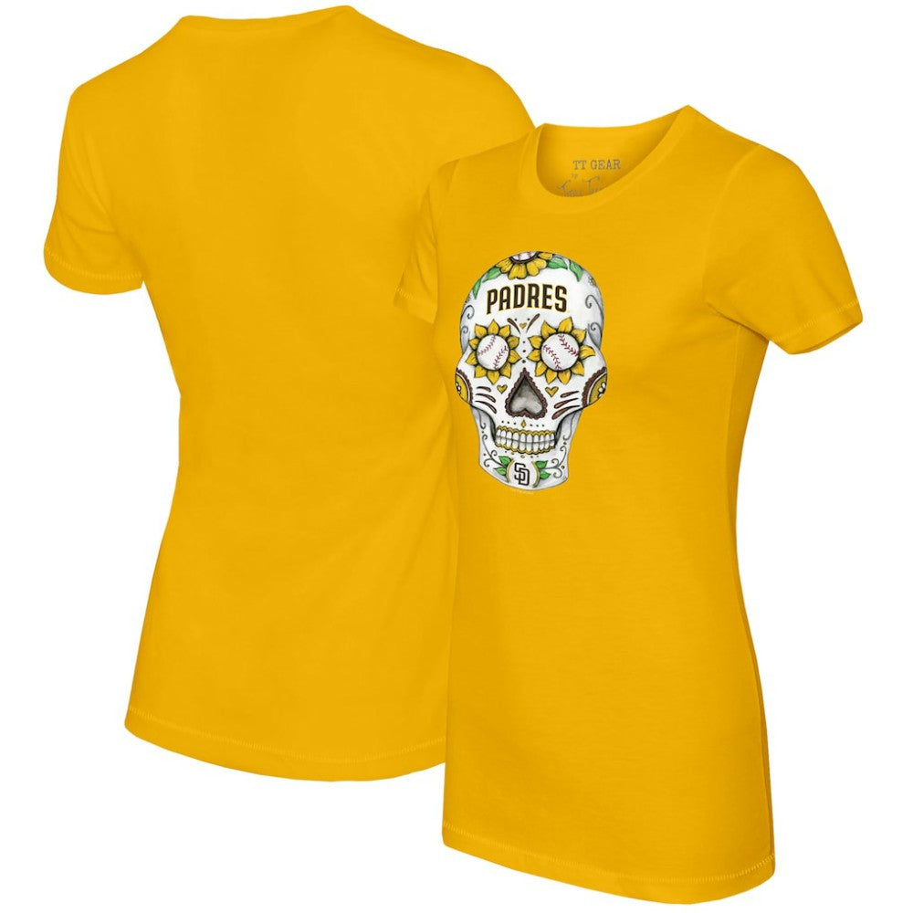 San Diego Padres Tiny Turnip Women's Sugar Skull T-Shirt Sale