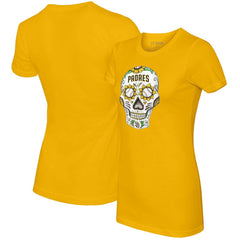 San Diego Padres Tiny Turnip Women's Sugar Skull T-Shirt Sale