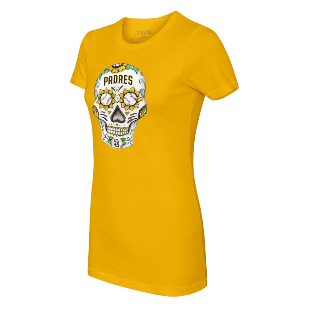 San Diego Padres Tiny Turnip Women's Sugar Skull T-Shirt Sale
