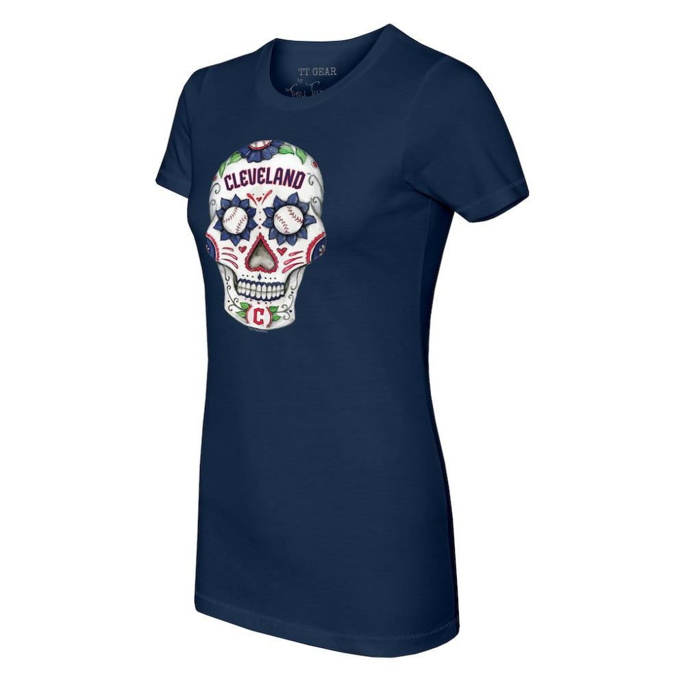 Cleveland Guardians Tiny Turnip Women's Sugar Skull T-Shirt Clearance