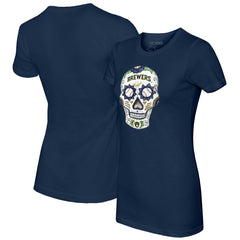 Milwaukee Brewers Tiny Turnip Women's Sugar Skull T-Shirt Online